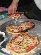 grilled pizza